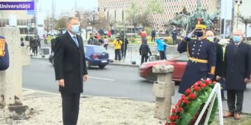 Iohannis comemorează evenimentele din 21 decembrie 1989